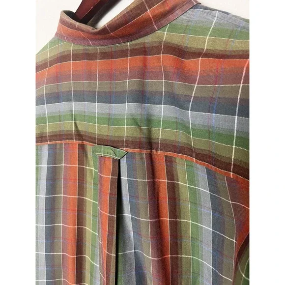 PENDLETON Shirt Men's M Plaid Red Blue Button Down Cotton Expedition - Picture 6 of 9